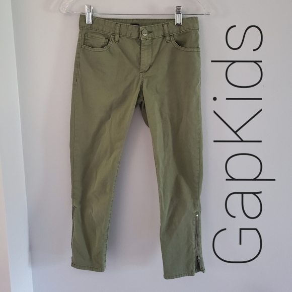 GapKids Walden Green Zip Pants - Picture 1 of 6
